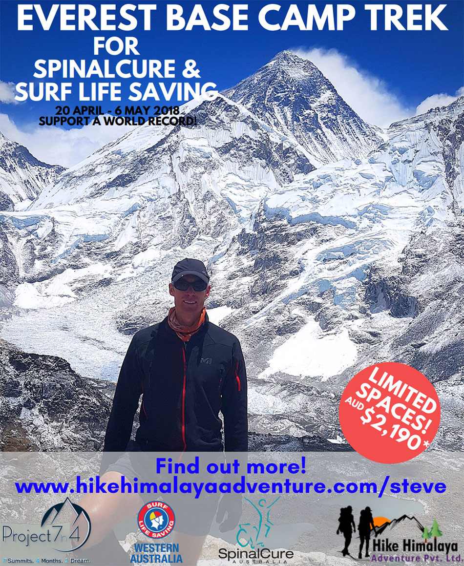 Everest Base Camp Trek for SpinalCure & Surf Life Saving